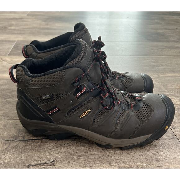 KEEN Utility Men’s 11 EE Lansing Mid Waterproof Leather Steel Toe Work Boot main image 12
